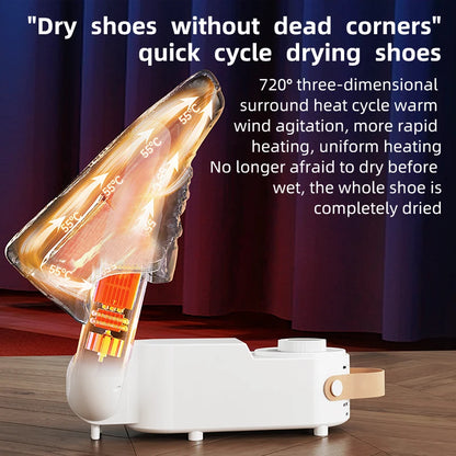 Q1 Intelligent Timer Shoe Dryer Adjustable Dryer Quick Drying Deodorizing Sterilizing Shoe Dryer Household Shoe Warmer Heater