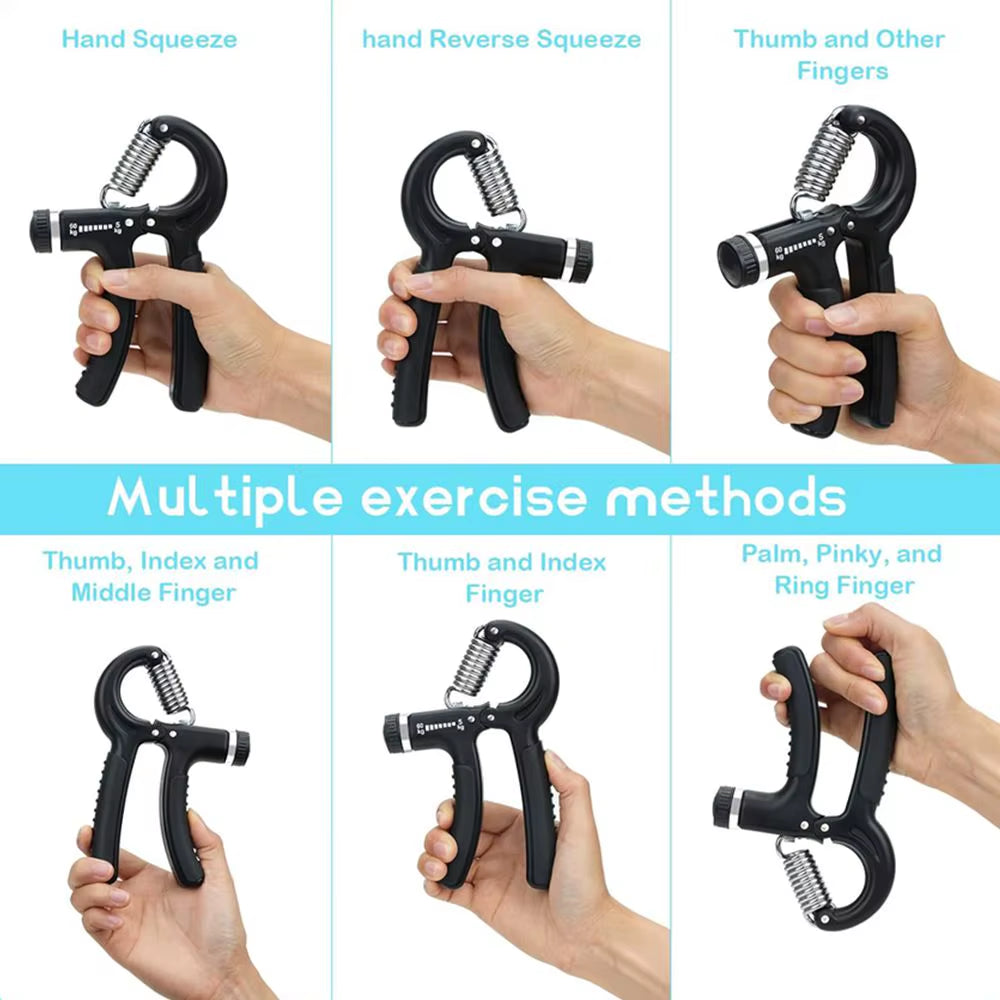 Grip Strength Trainer Wrist Strengthener Forearm Gripper Hand Workout Squeezer Hand Grip Exerciser Hand Strengthening Devices